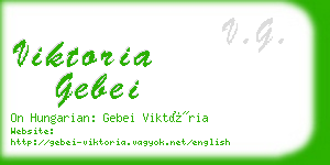 viktoria gebei business card